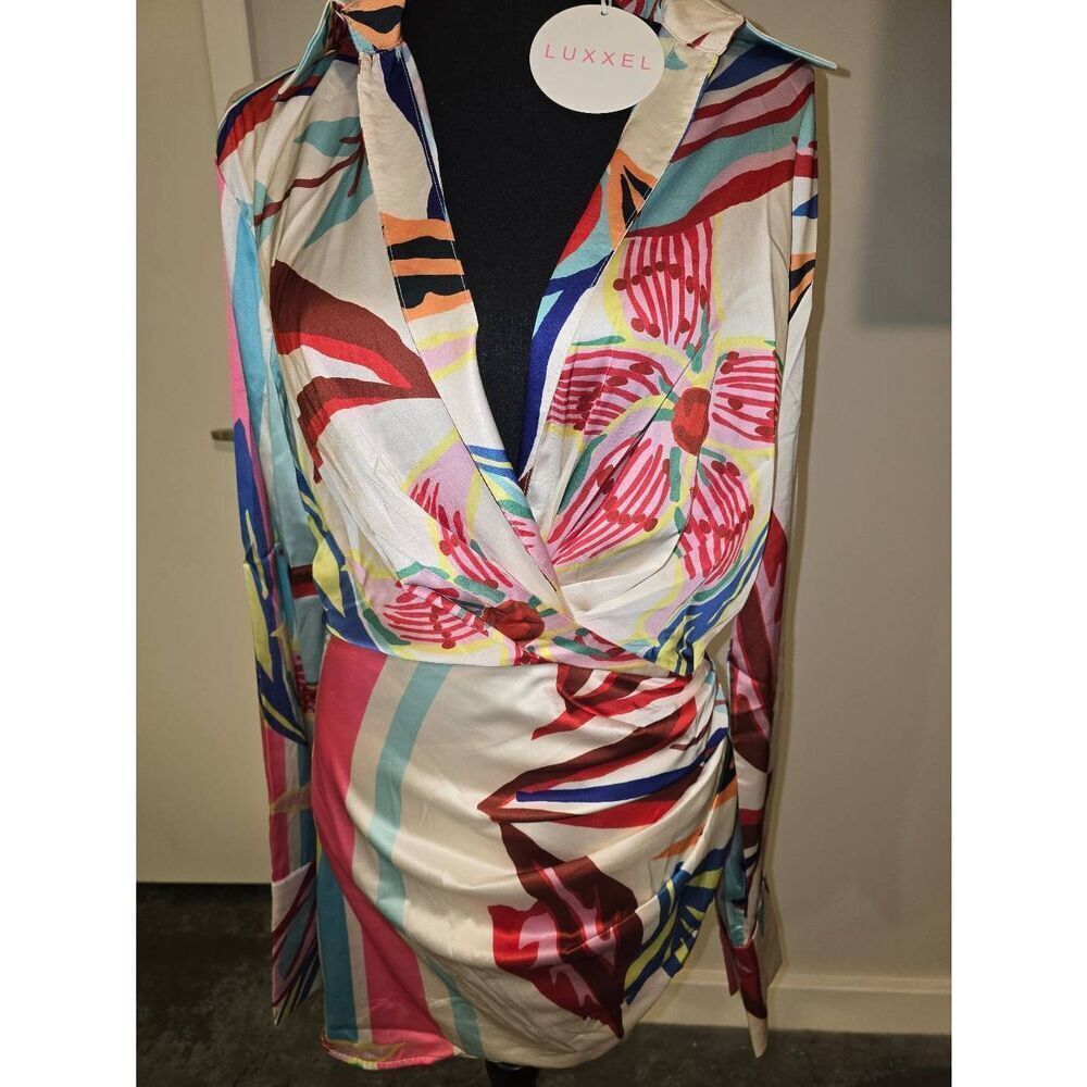 Luxxel Mock Wrap Dress